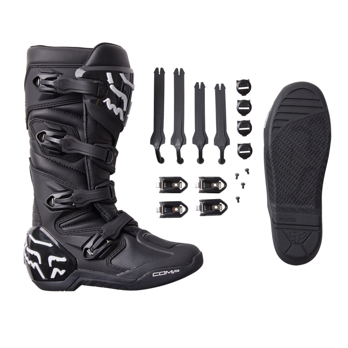Fox Racing Comp Motocrossstiefel in SCHWARZ