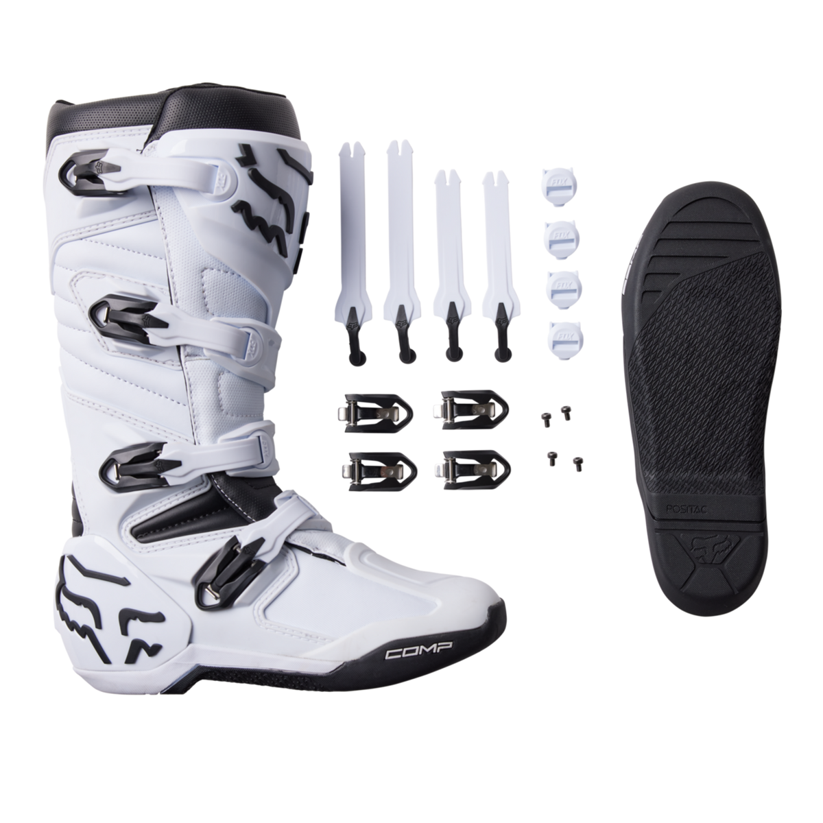 Fox Racing Comp Motocrossstiefel in WEISS