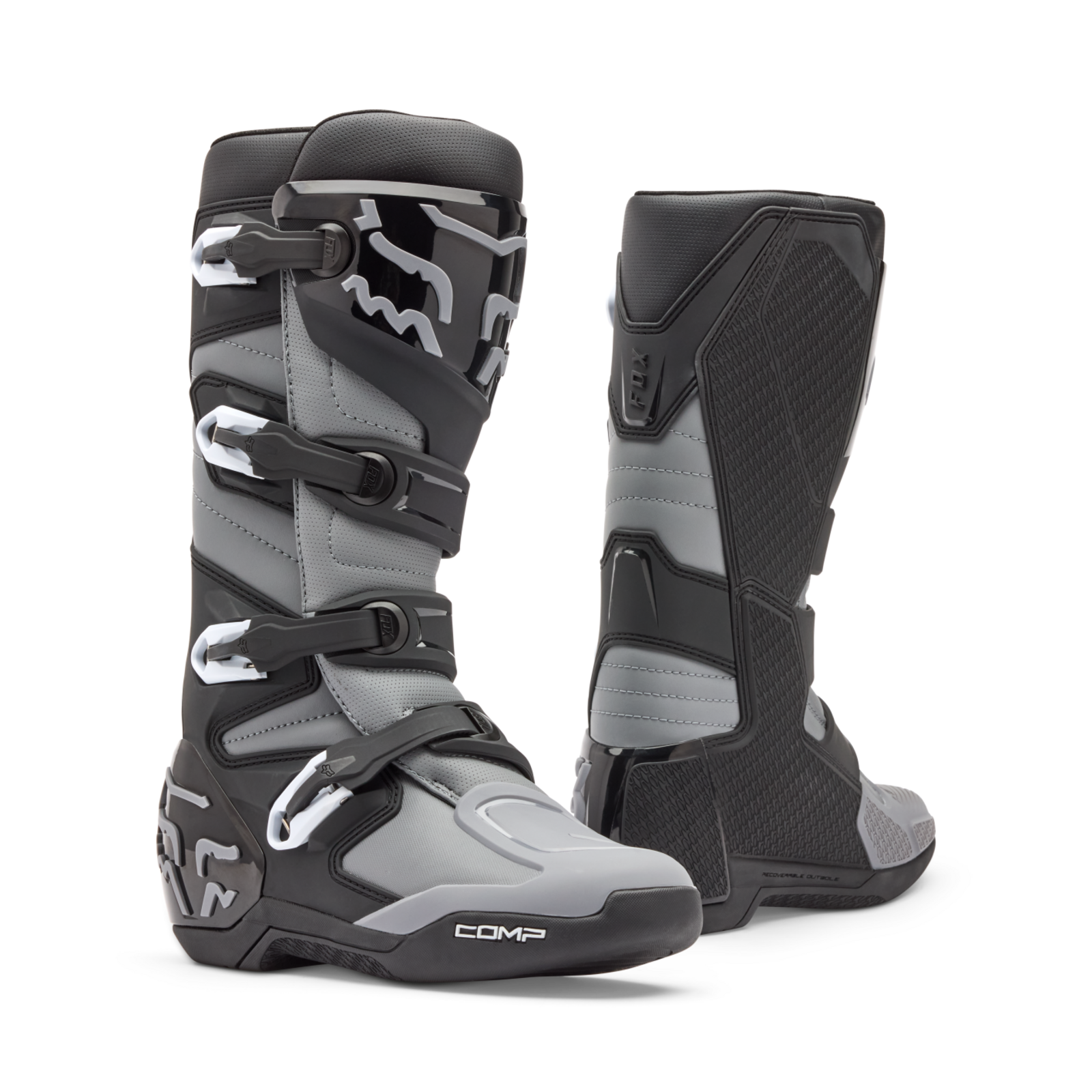 Fox Racing Comp Core Motocrossstiefel in GRAU