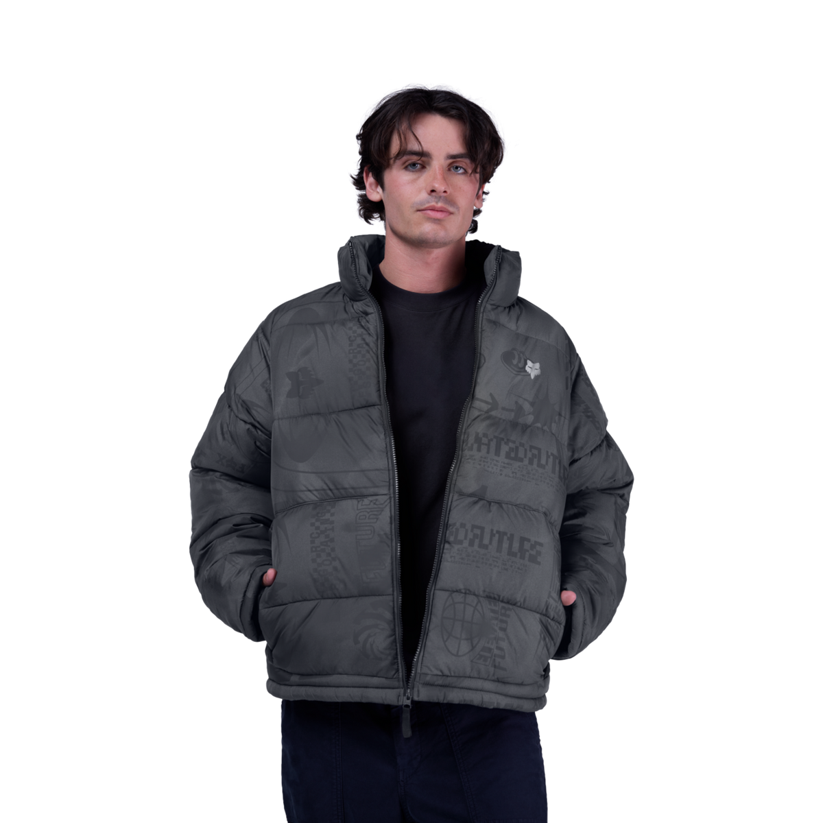 Fox Racing Ridgeway Printed Hi-Loft Jacket in GRAU