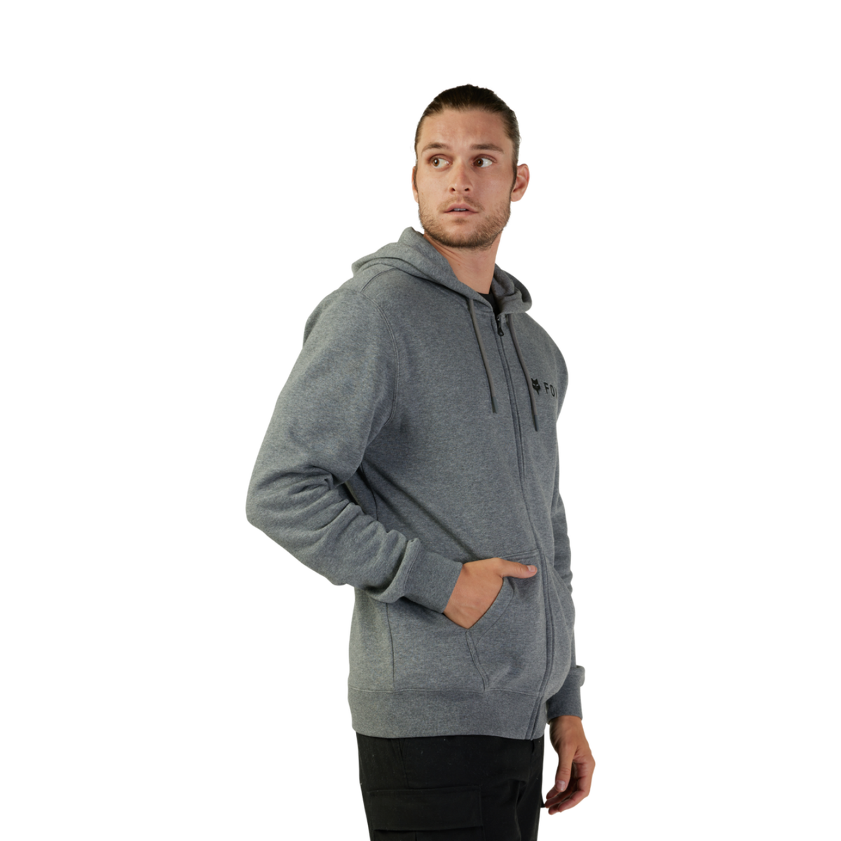 Fox Racing Absolute Fleece Zip in GRAU