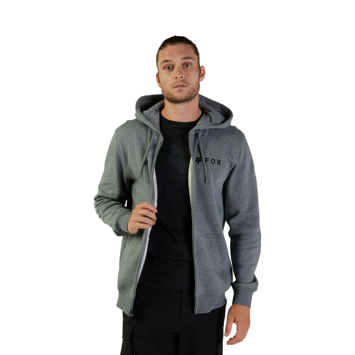 Fox Racing Absolute Fleece Zip in GRAU