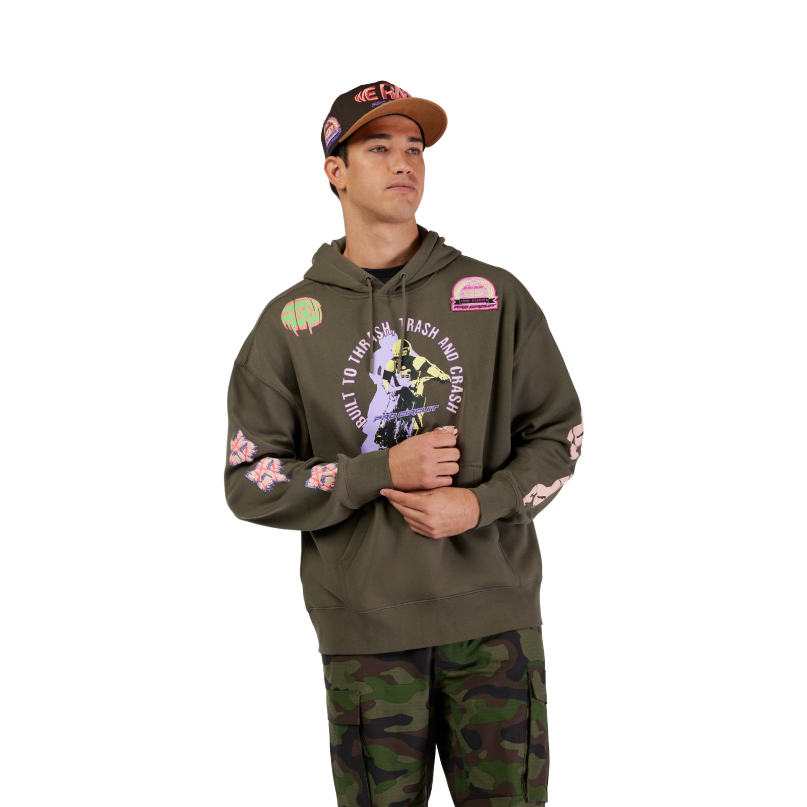 Fox Racing Pro Circuit Oversized Fleece in BRAUN