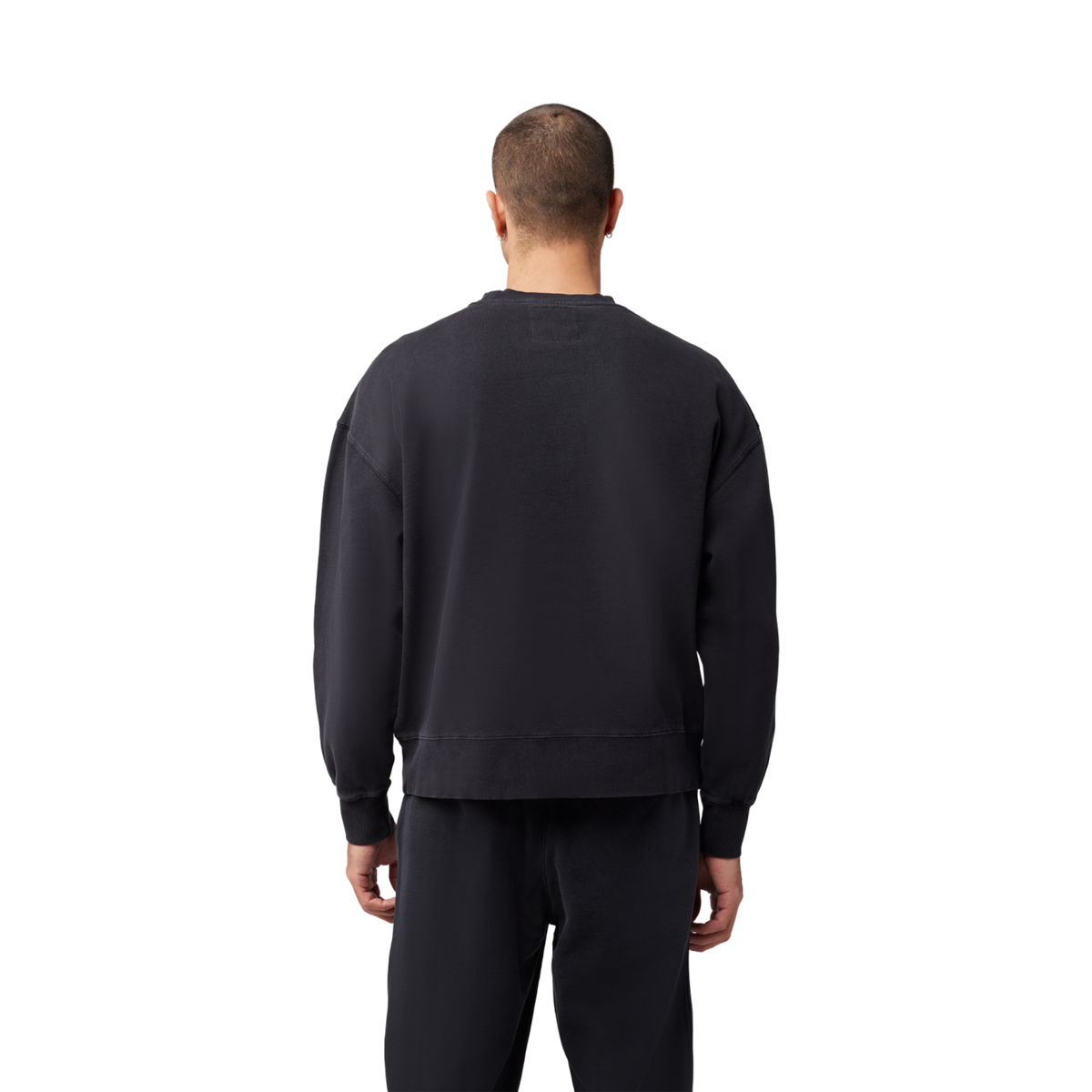 Fox Racing Wordmark Oversized Fleece Crew in SCHWARZ