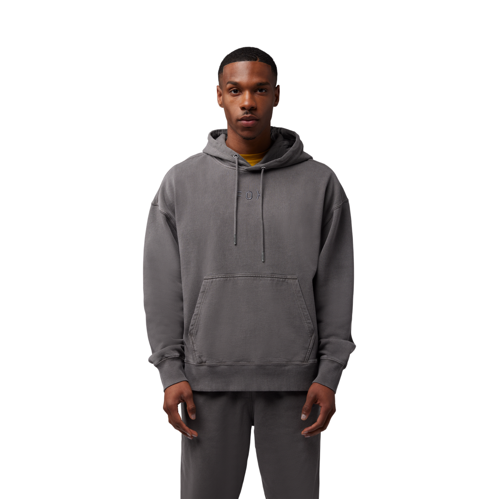 Fox Racing Wordmark Oversized Fleece in GRAU