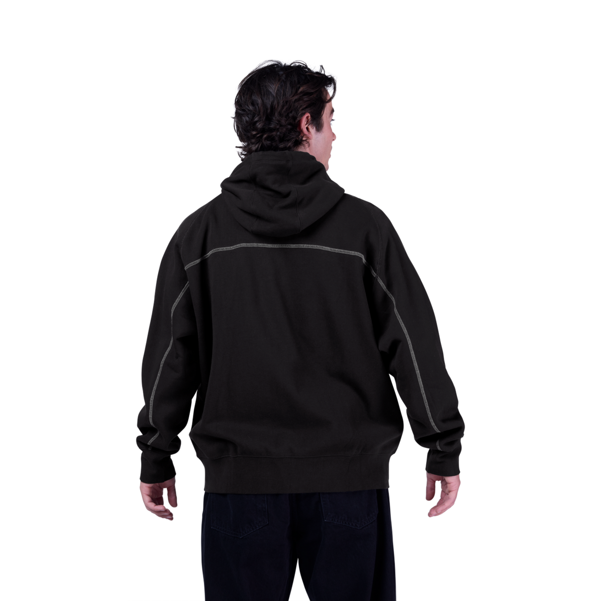 Fox Racing Moto-X Oversized Fleece Zip in SCHWARZ