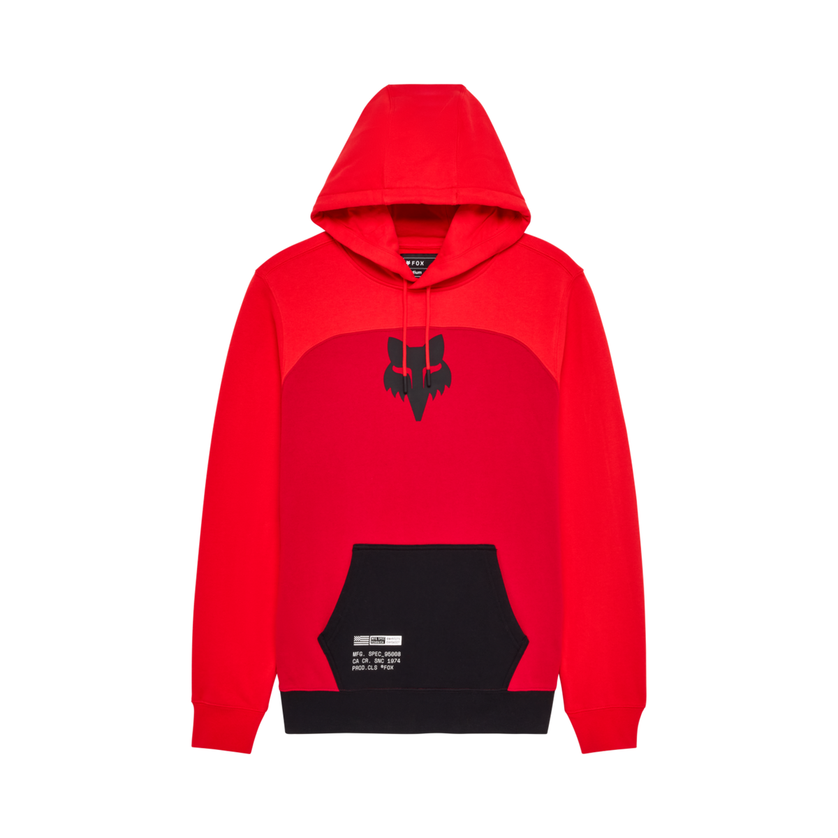 Fox Racing Fracture Paneled Fleece in ROT