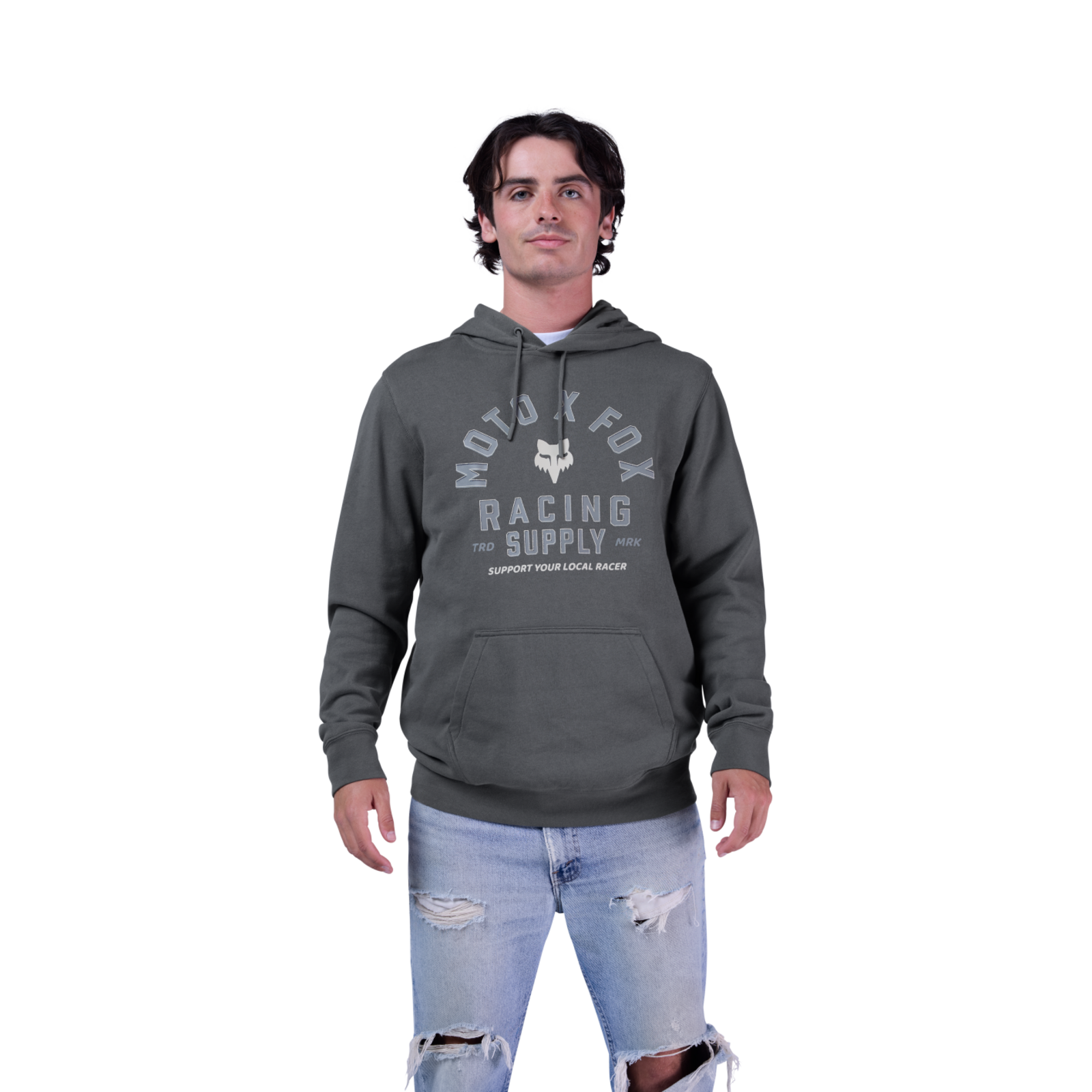 Fox Racing Local Racer Fleece in GRAU