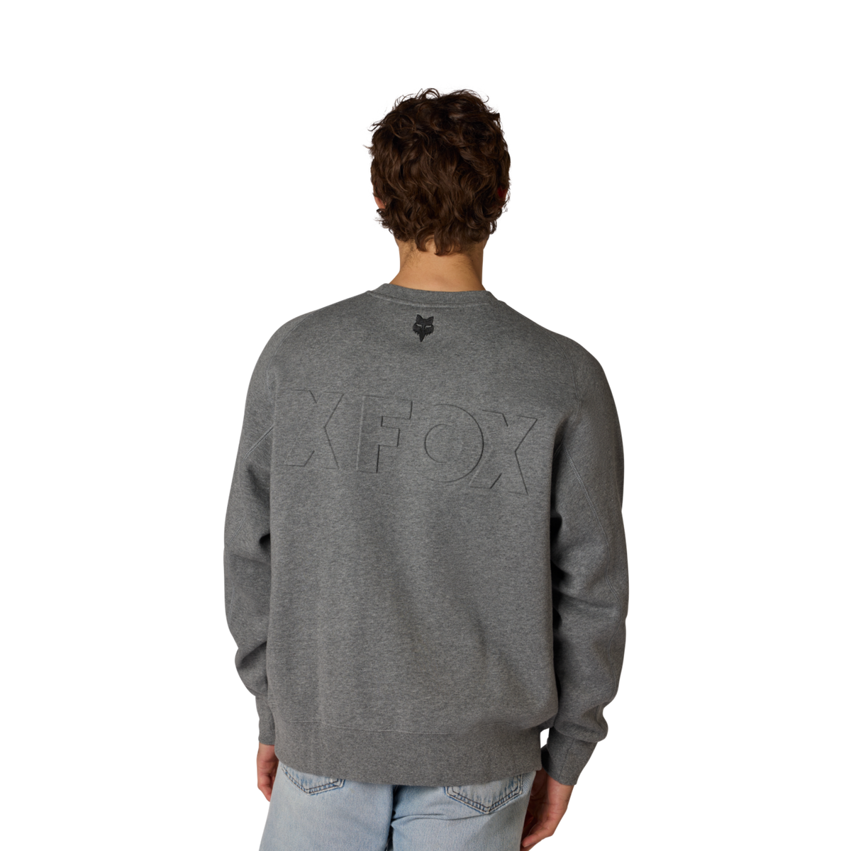 Fox Racing Moto-X Oversized Fleece Crew in GRAU