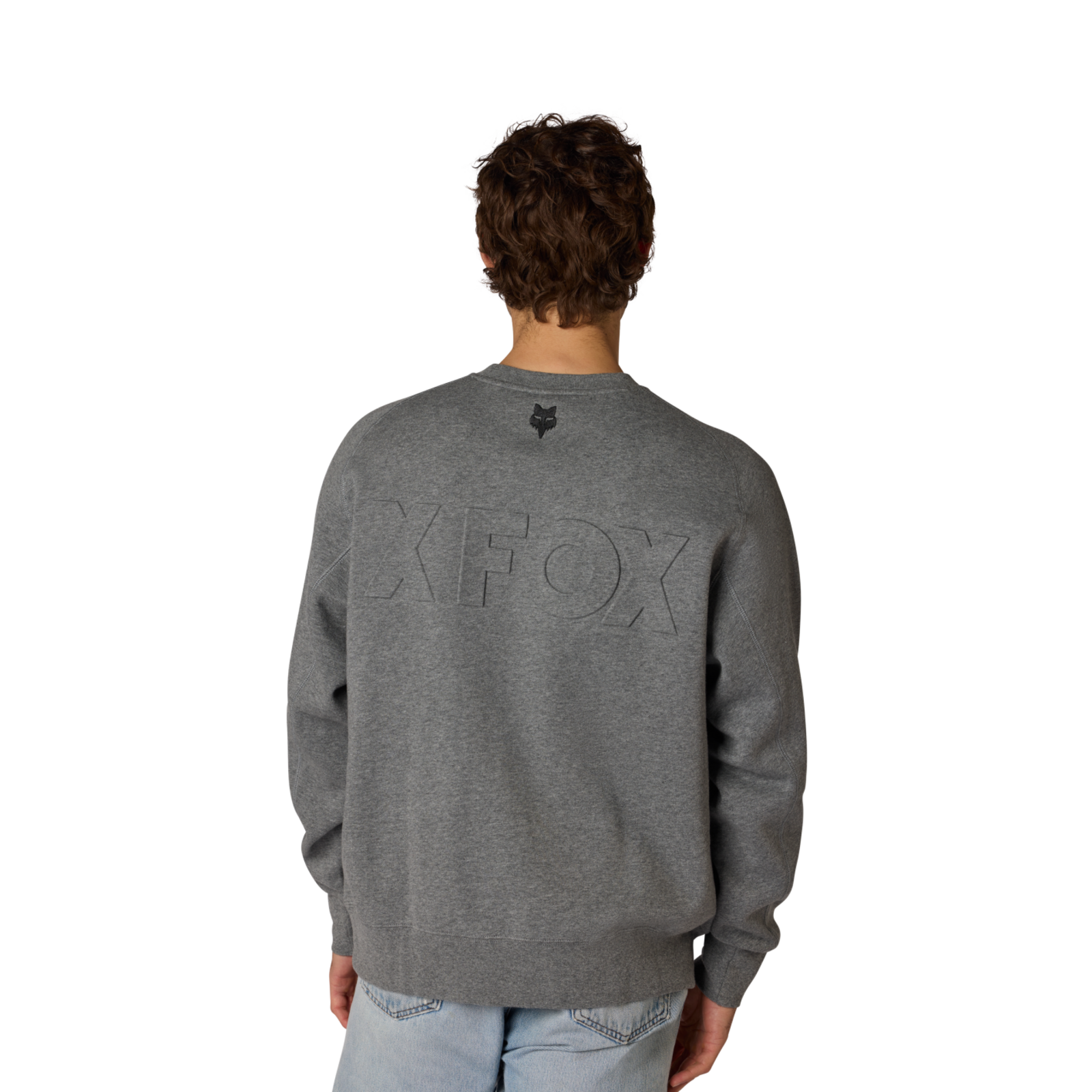 Fox Racing Moto-X Oversized Fleece Crew in GRAU
