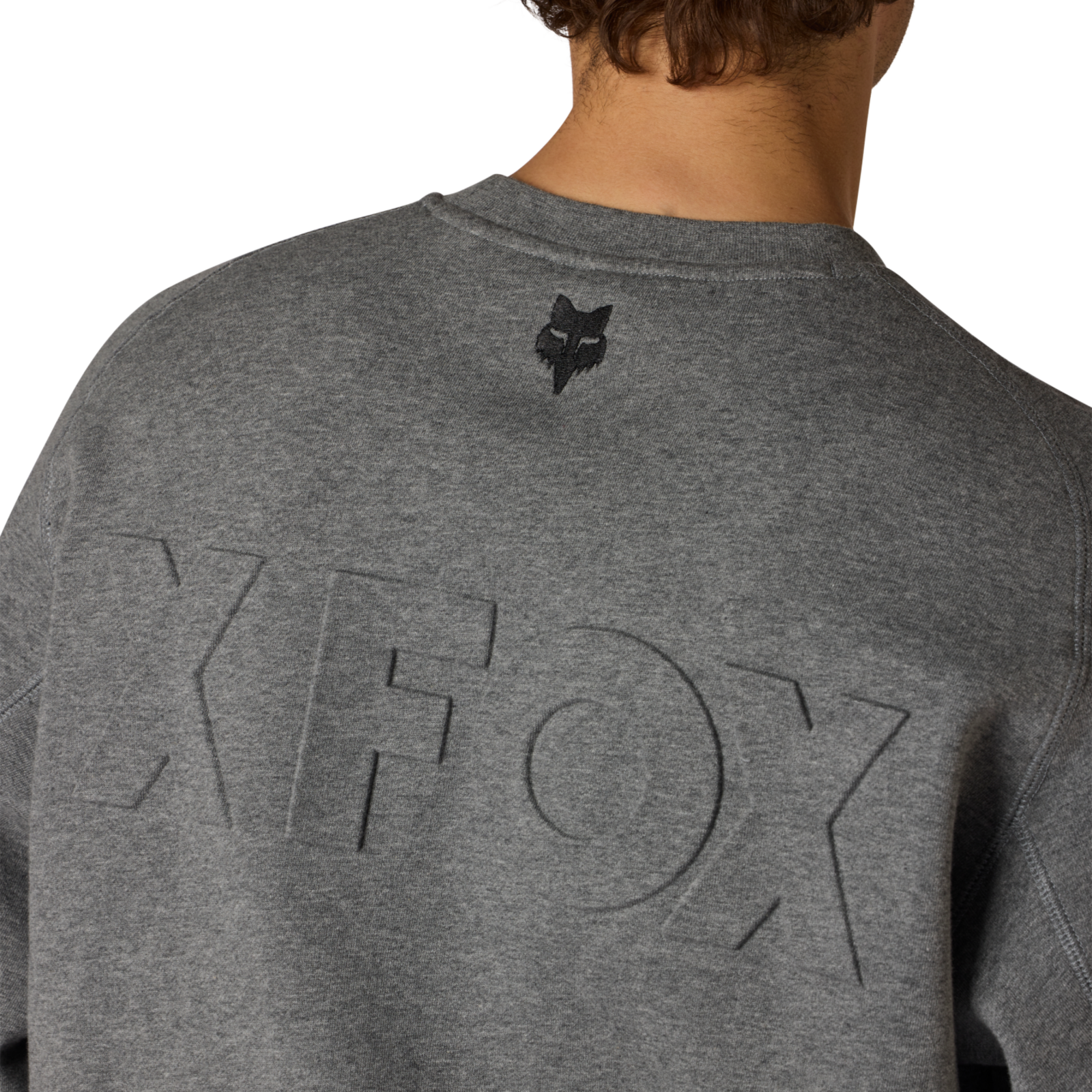 Fox Racing Moto-X Oversized Fleece Crew in GRAU