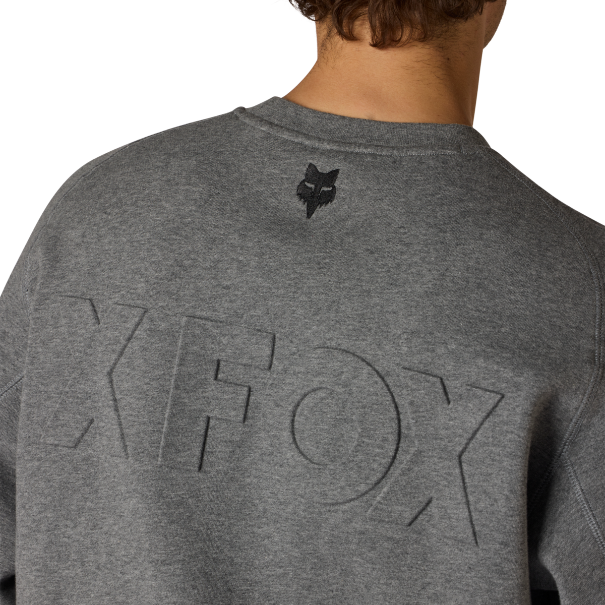 Fox Racing Moto-X Oversized Fleece Crew in GRAU