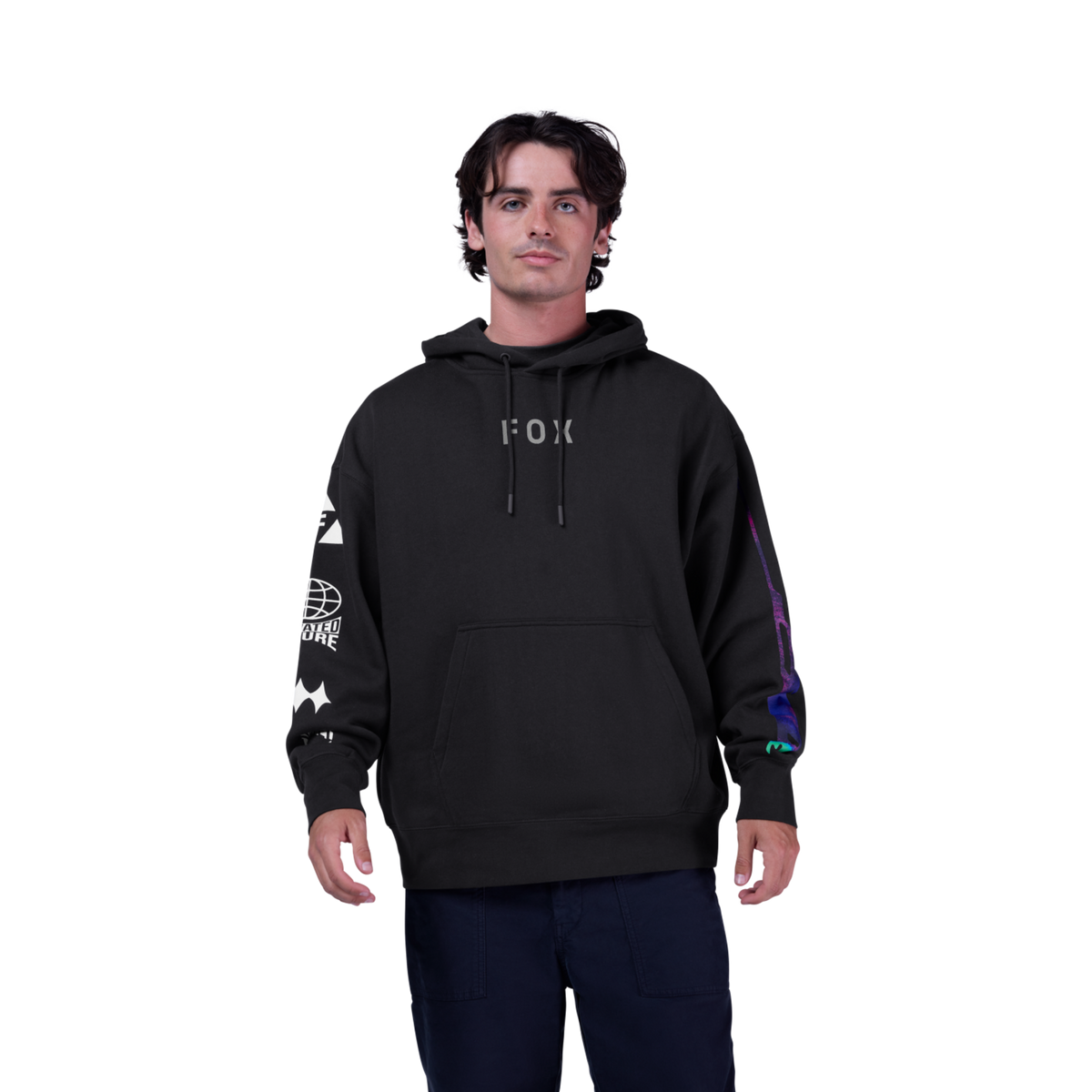 Fox Racing Image Cosmo Oversized Fleece in SCHWARZ