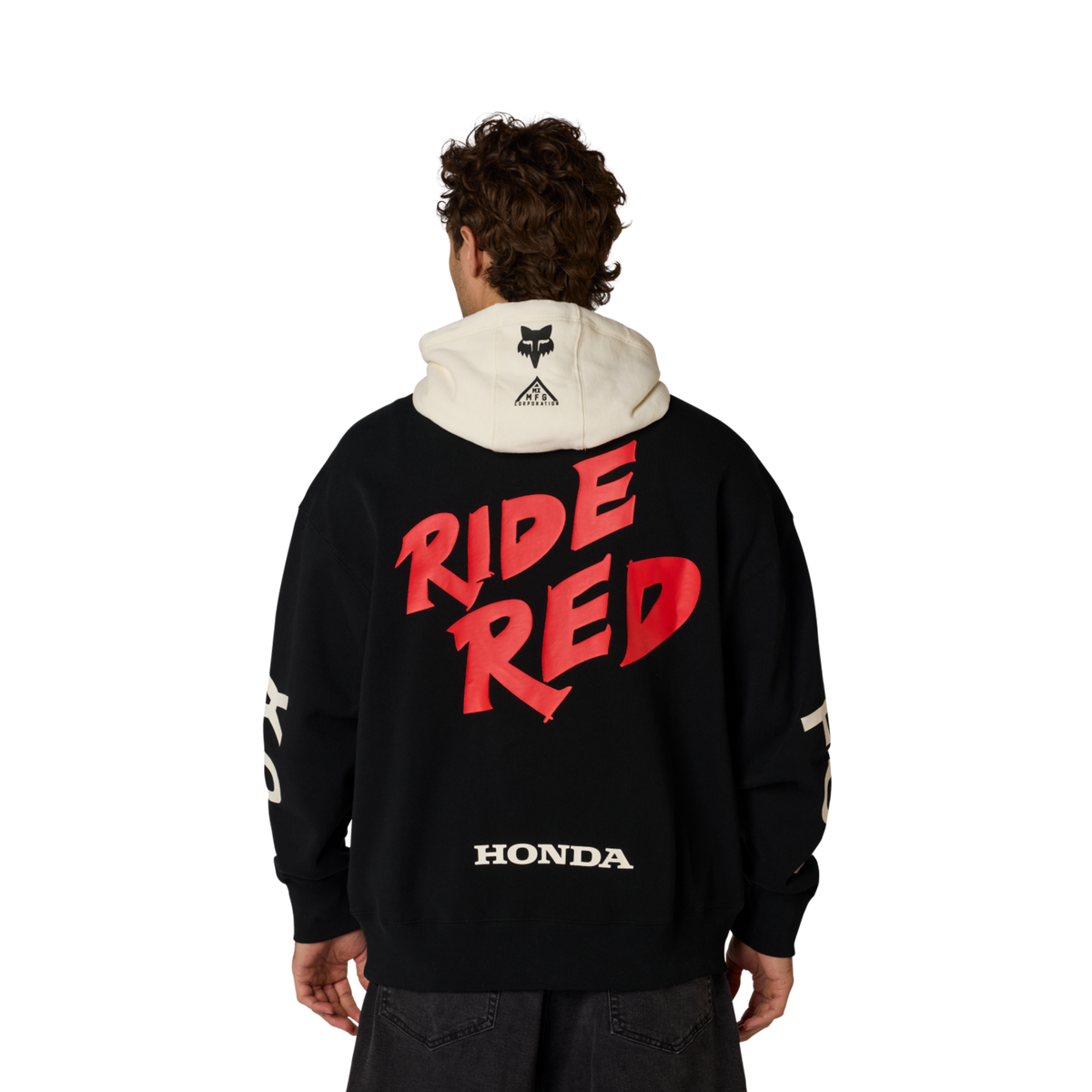 Fox Racing Honda Blocked Flc Po in SCHWARZ
