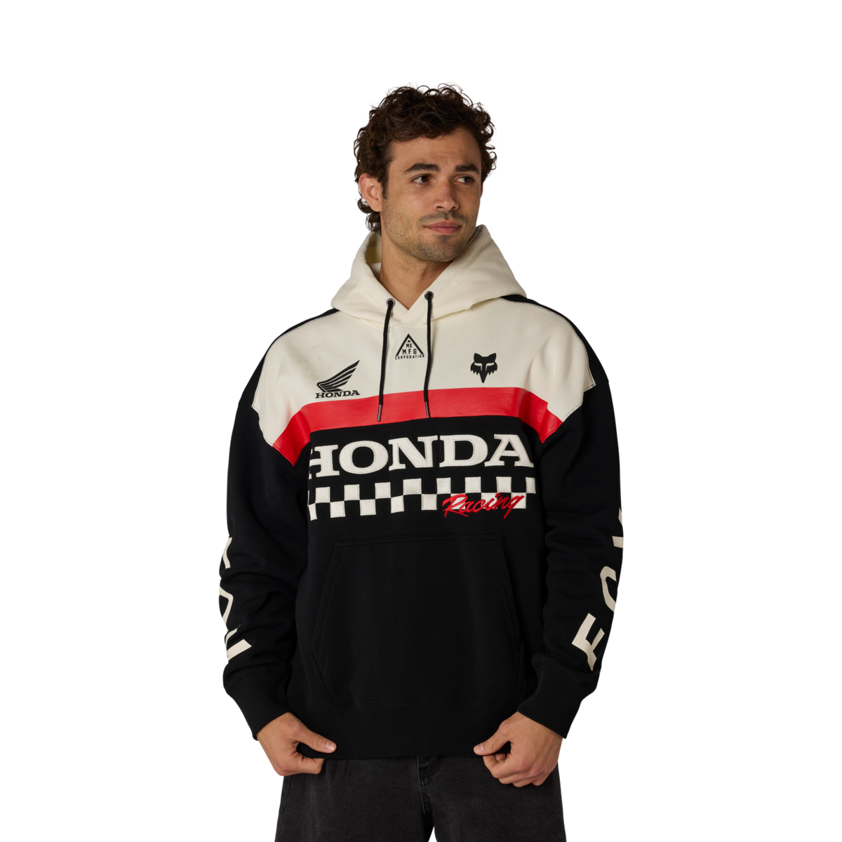 Fox Racing Honda Blocked Flc Po in SCHWARZ