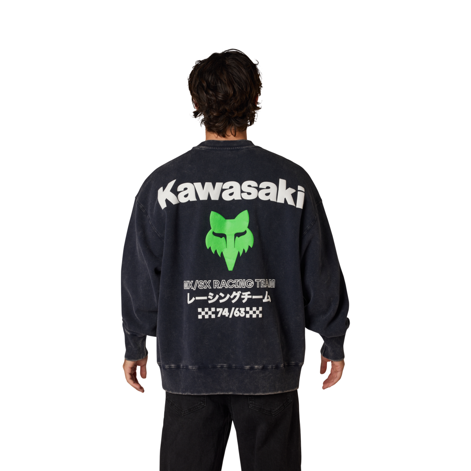Fox Racing Kawi Flc Crew in SCHWARZ