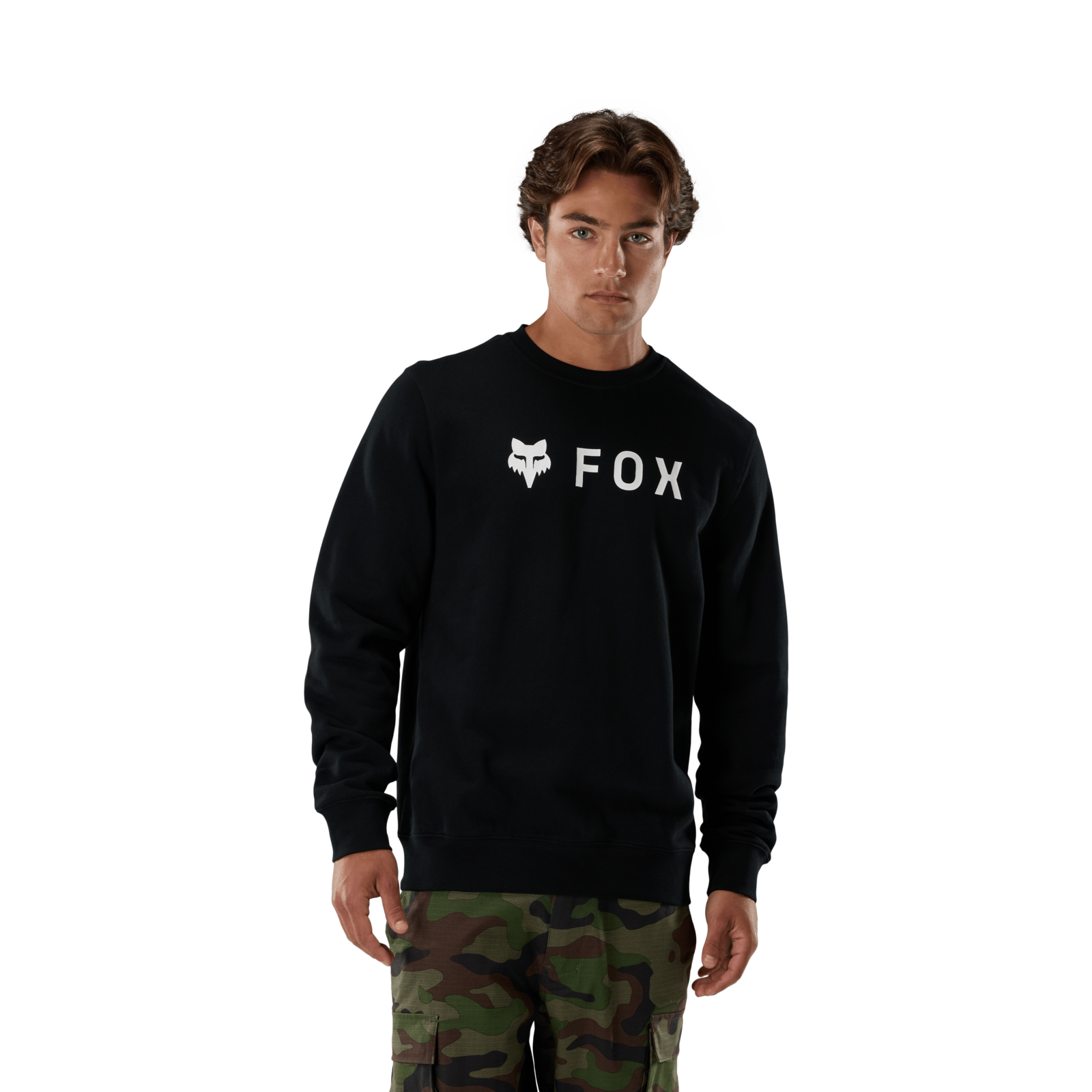 Fox Racing Absolute Fleece Crew in SCHWARZ