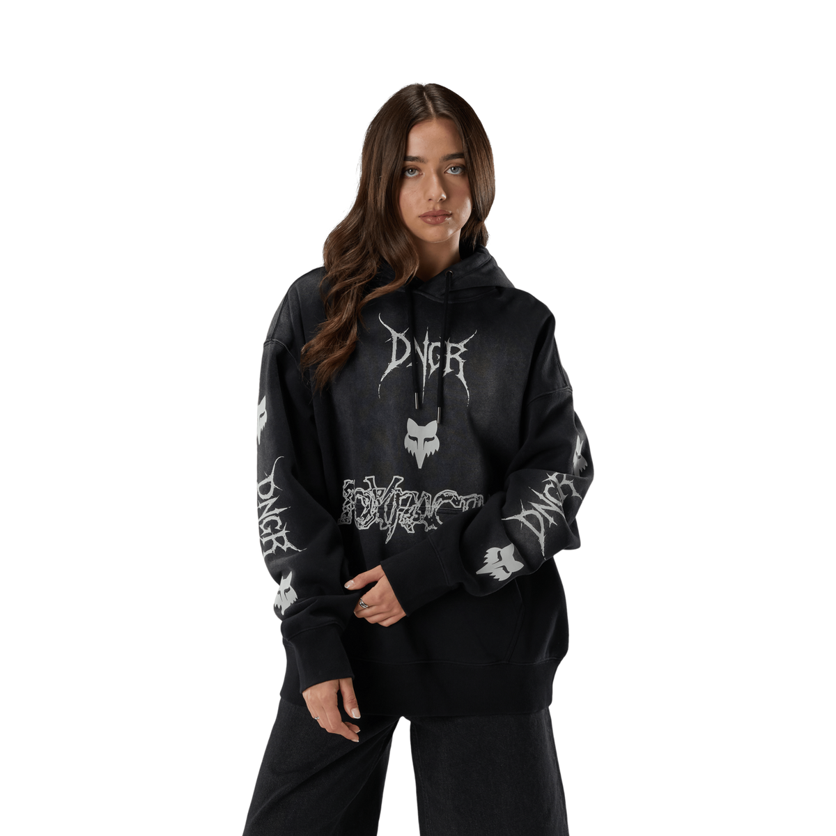 Fox Racing Dngr Heavyweight Fleece Po in SCHWARZ
