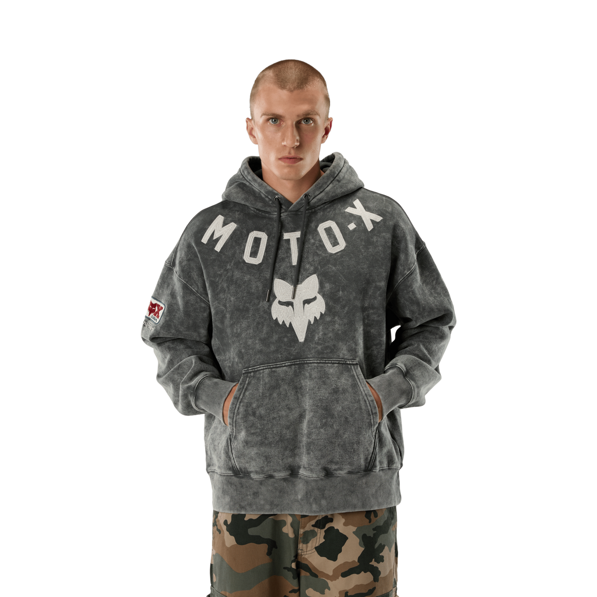 Fox Racing Moto-X Heavyweight Flc Po in GRAU