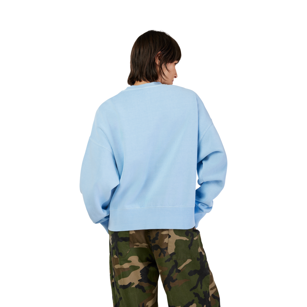 Fox Racing W Wordmark Ov Fleece Crew in BLAU