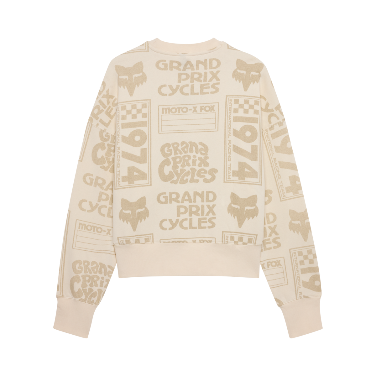 Fox Racing W Circa 74 Oversized Fleece Crew in BEIGE