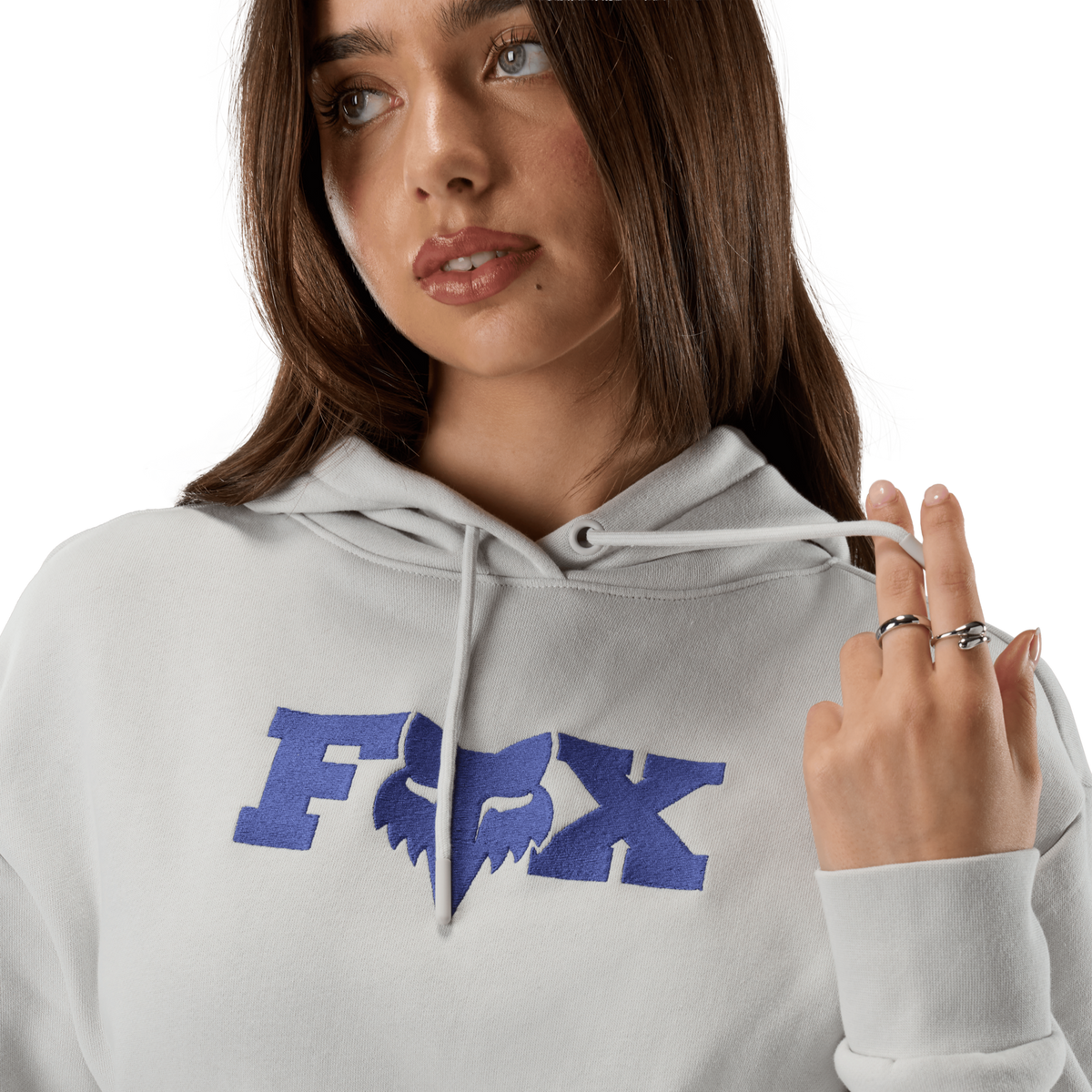 Fox Racing W F Head X Fleece Po in GRAU