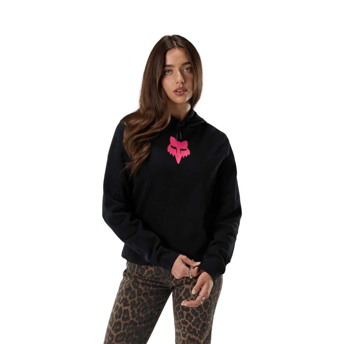 Fox Racing W Fox Head Fleece Po in SCHWARZ