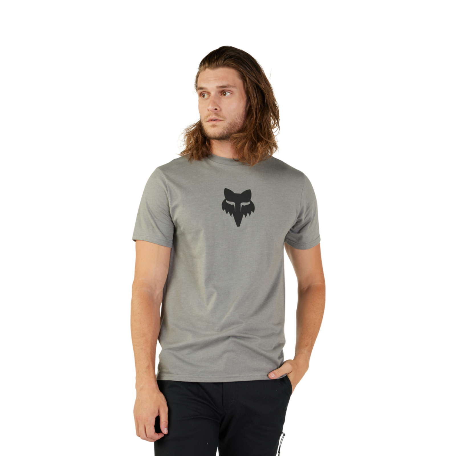 Fox Racing Fox Head SS Prem Tee in GRAU