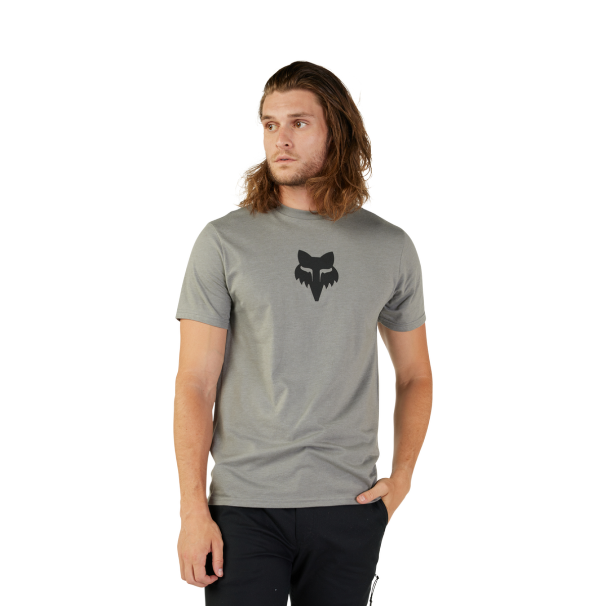 Fox Racing Fox Head SS Prem Tee in GRAU