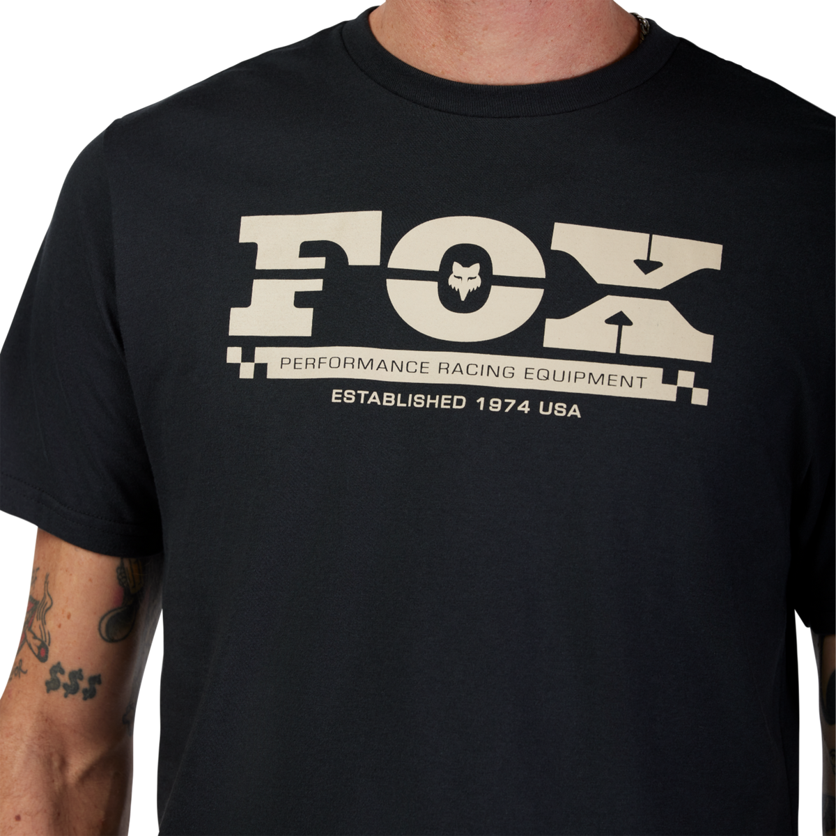 Fox Racing National SS Prem Tee in SCHWARZ