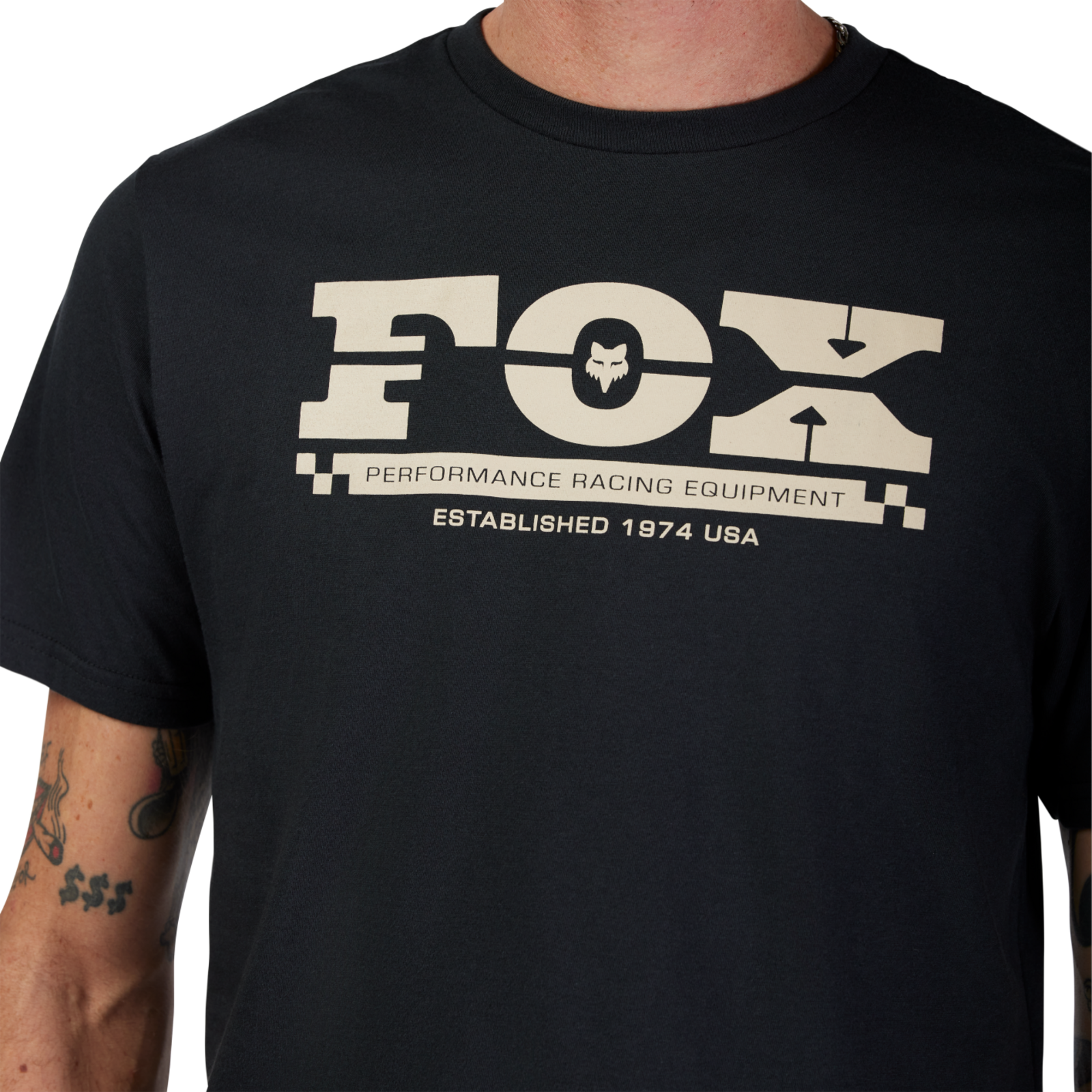Fox Racing National SS Prem Tee in SCHWARZ