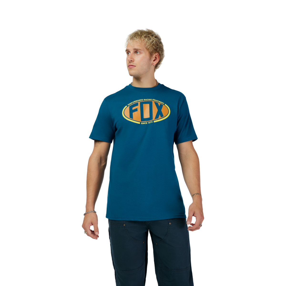 Fox Racing Performance SS Prem Tee in BLAU