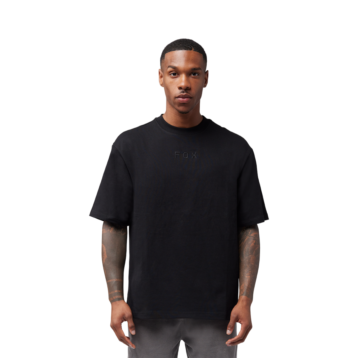 Fox Racing Wordmark Ov SS Tee in SCHWARZ