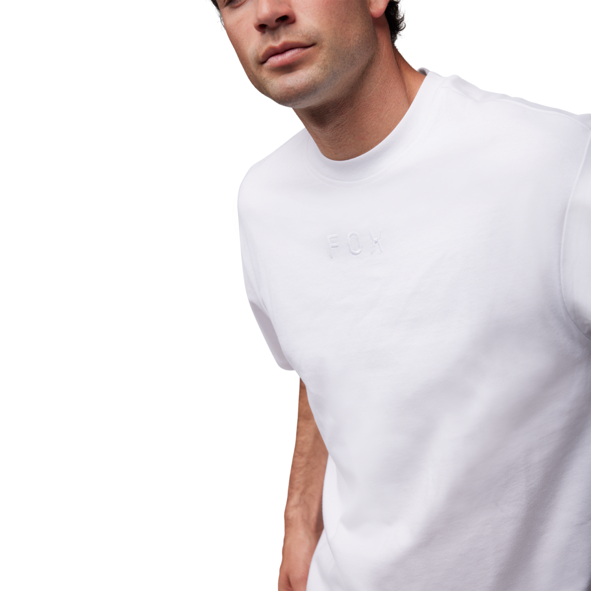 Fox Racing Wordmark Ov SS Tee in WEISS