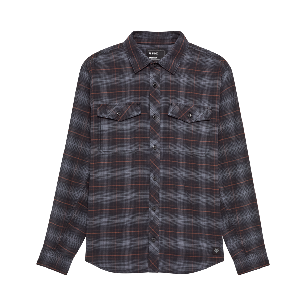 Fox Racing Survivalist Stretch Flannel LS in SCHWARZ