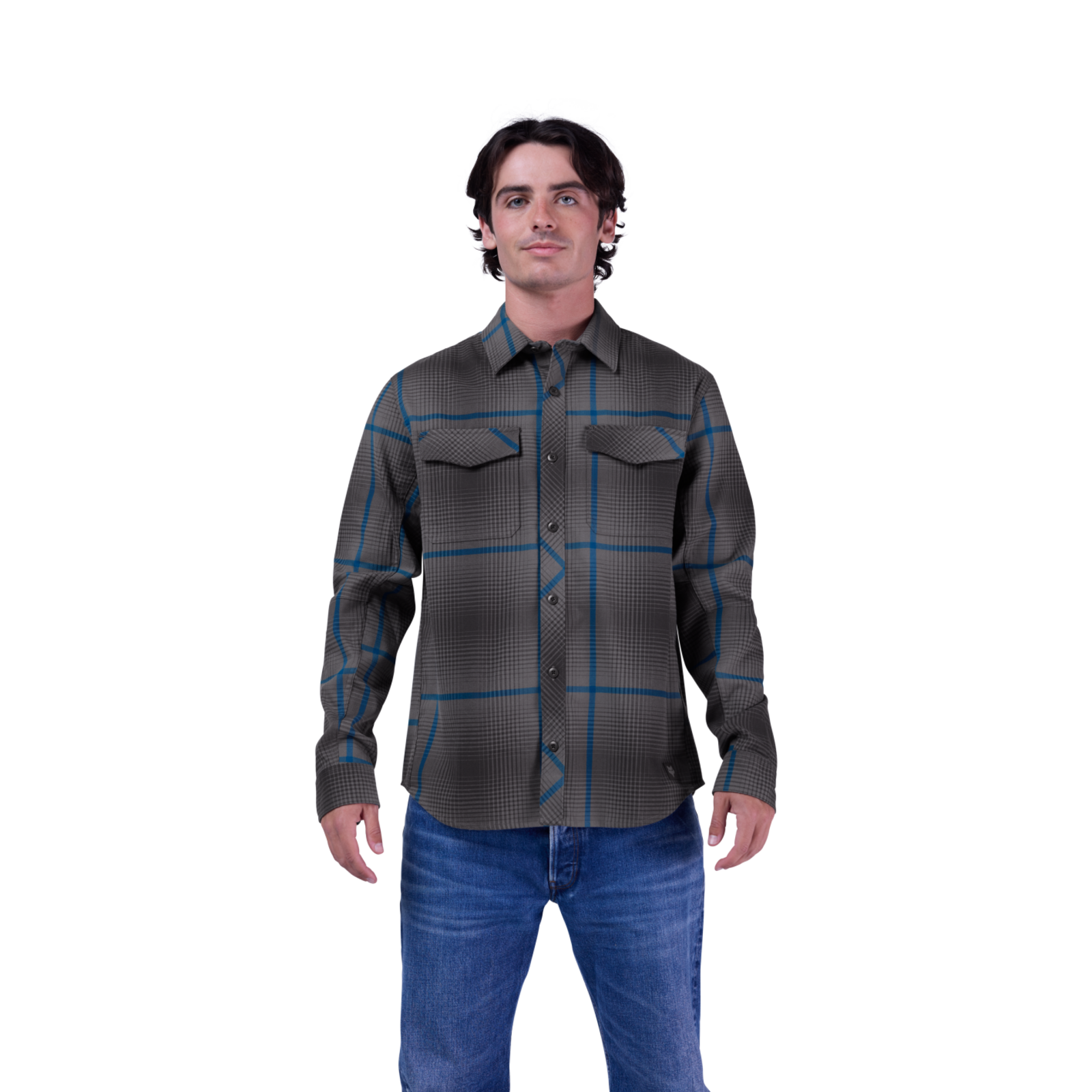 Fox Racing Survivalist Fire Flannel LS in GRAU