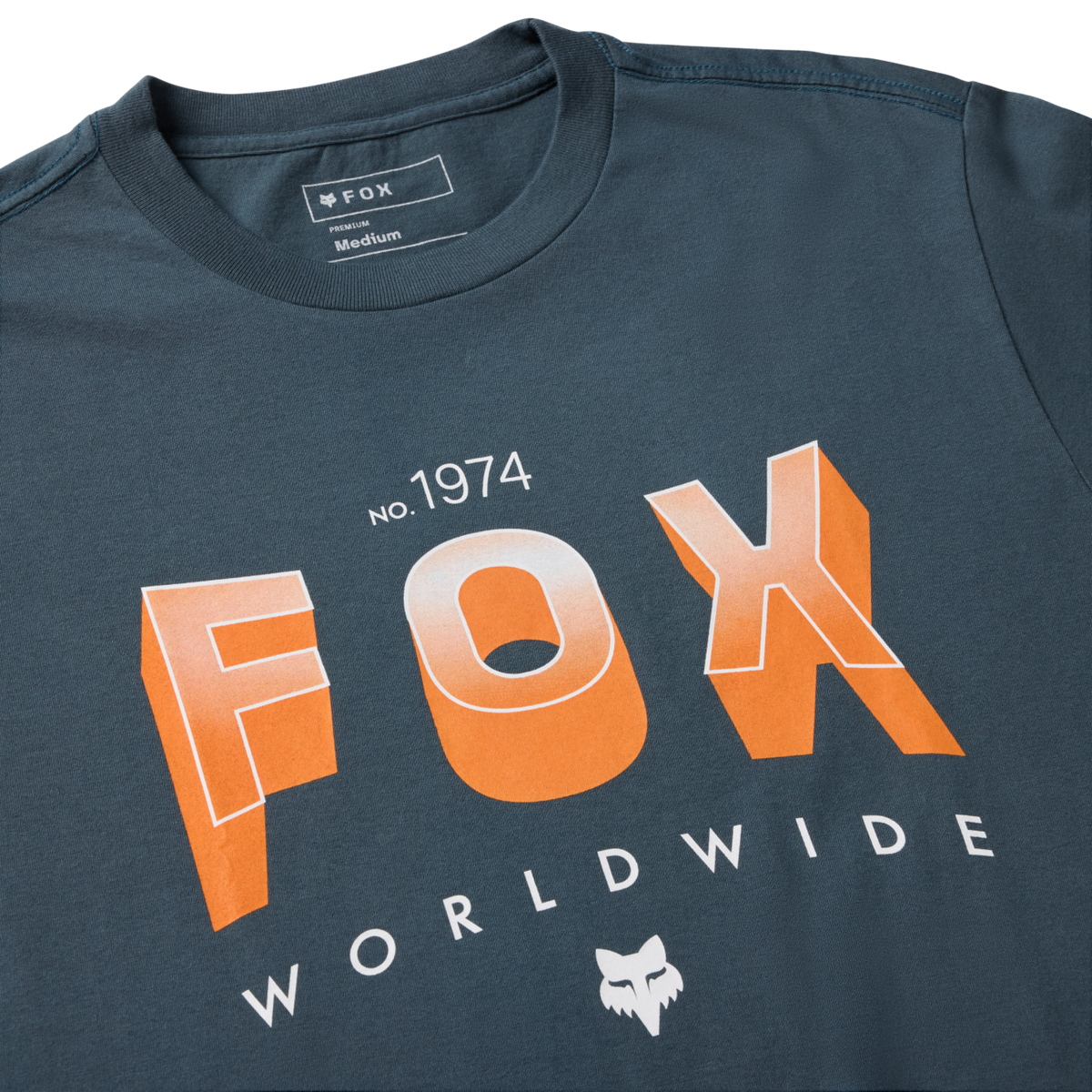 Fox Racing Block 195 Orig Ss Tee in BLAU