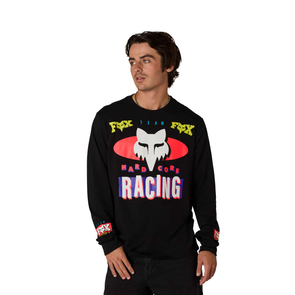 Fox Racing Hardcore 195 Original Ls Tee in SCHWARZ