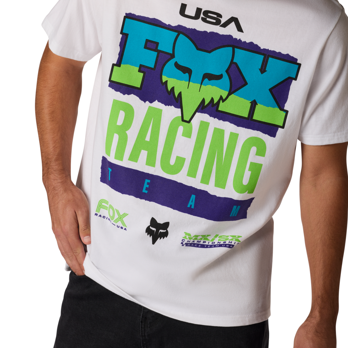 Fox Racing Hardcore 195 Original Ss Tee in WEISS