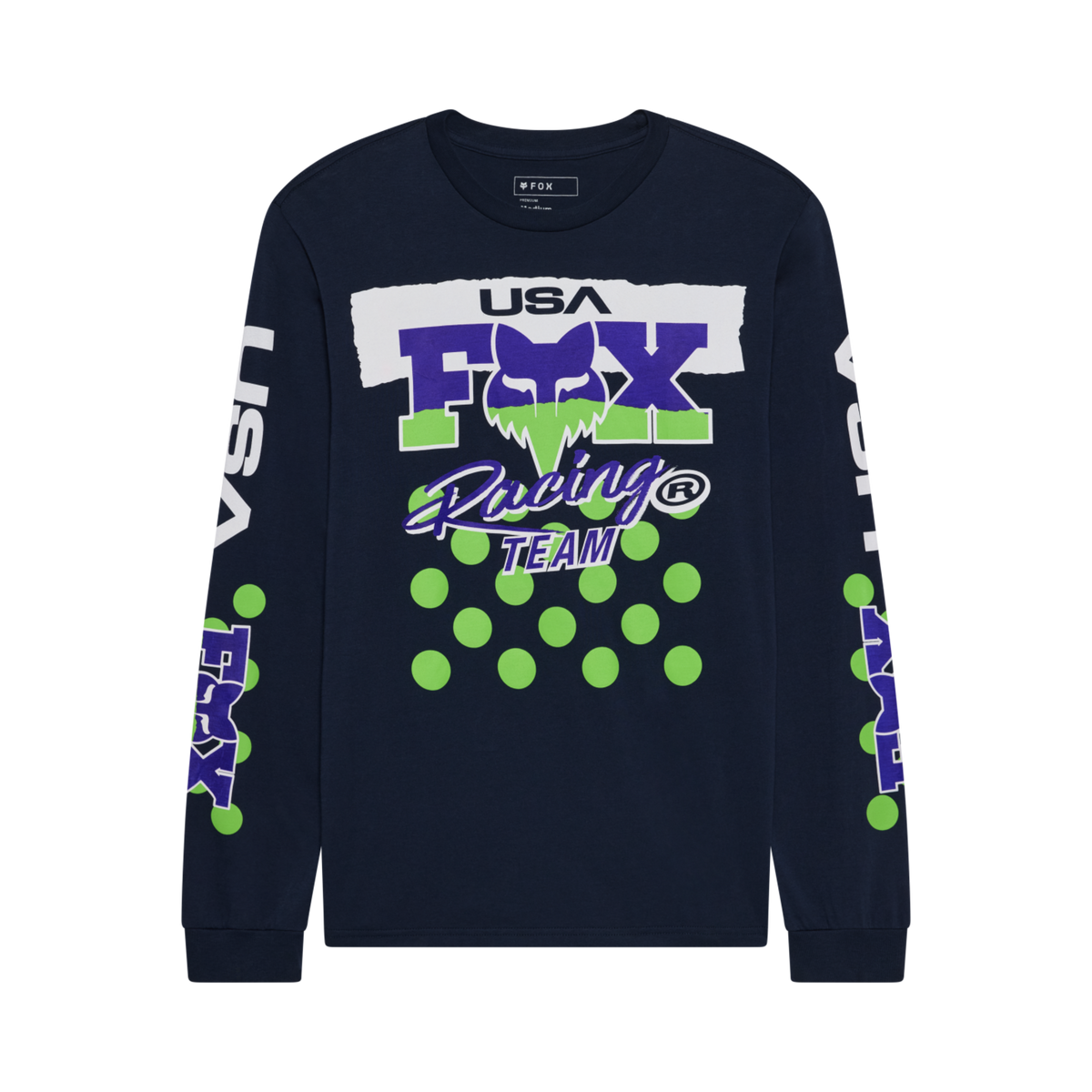Fox Racing Hc94 195 Original Ls Tee in BLAU