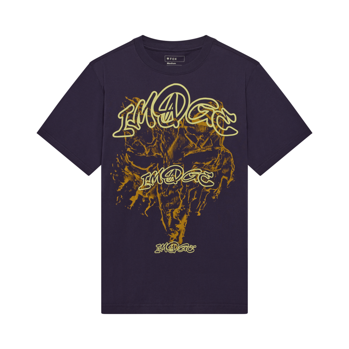 Fox Racing Image Print Midweight Ss Tee in VIOLETT