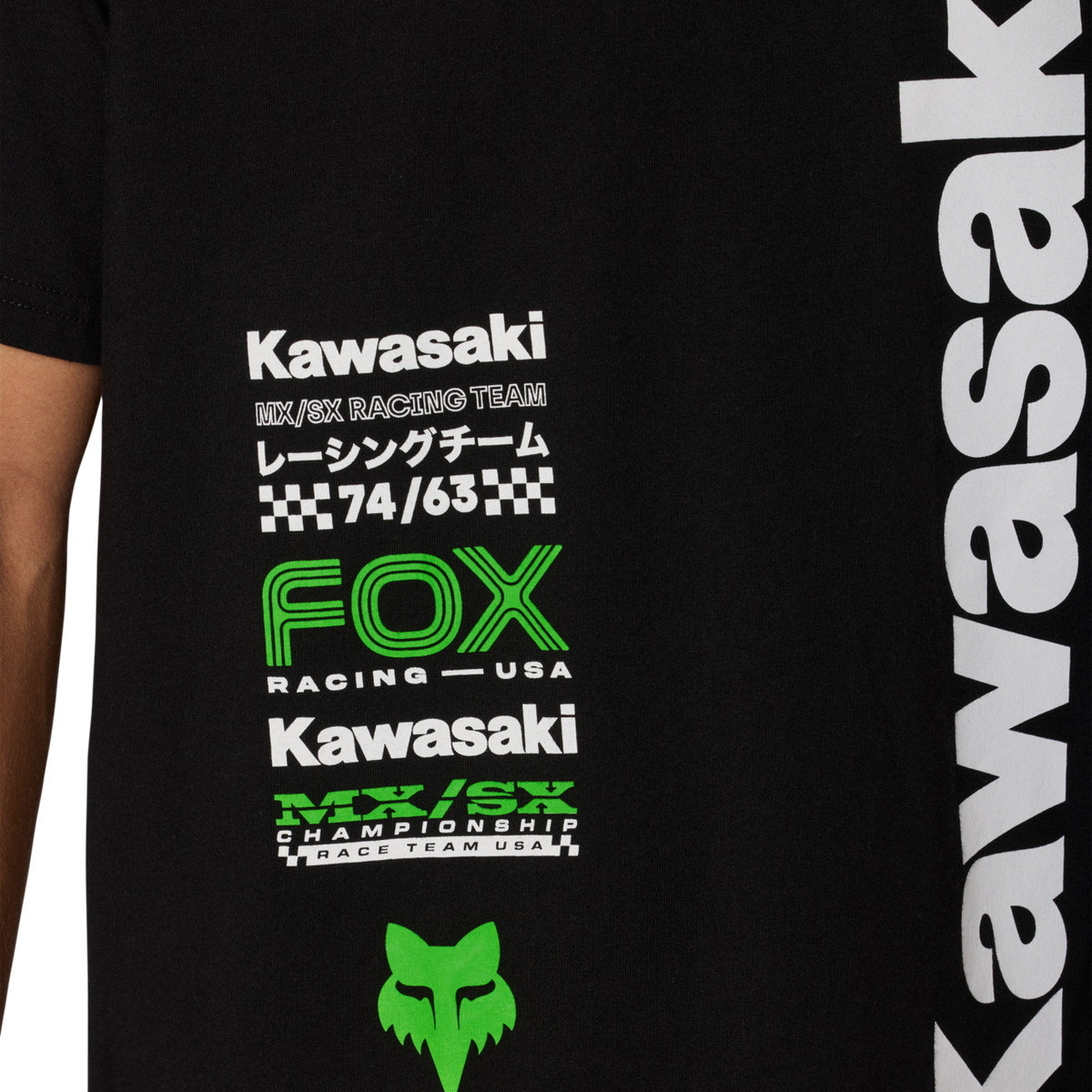 Fox Racing Kawi 195 Original Ss Tee in SCHWARZ