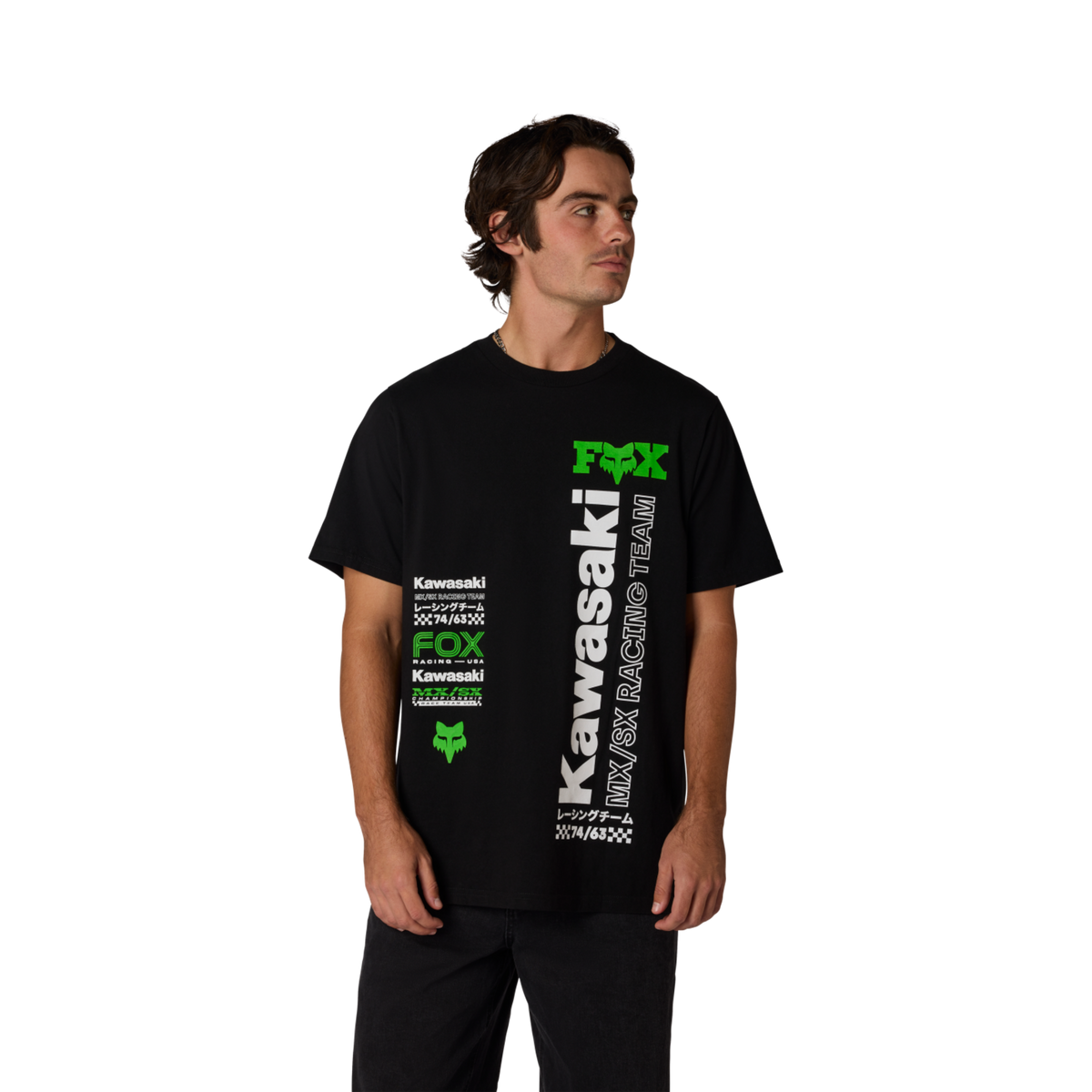 Fox Racing Kawi 195 Original Ss Tee in SCHWARZ