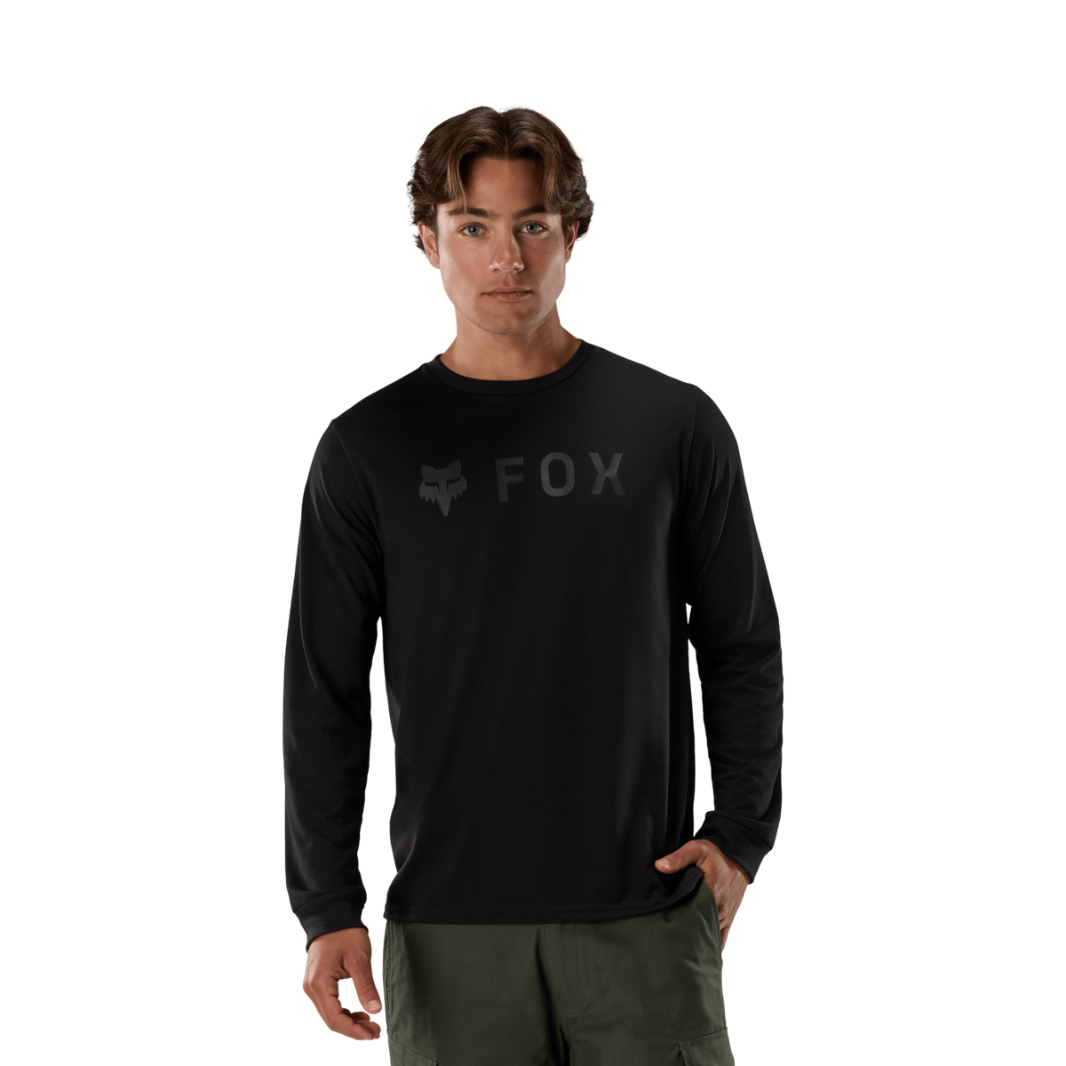 Fox Racing Absolute Original Dri-Release Ls Tee in SCHWARZ