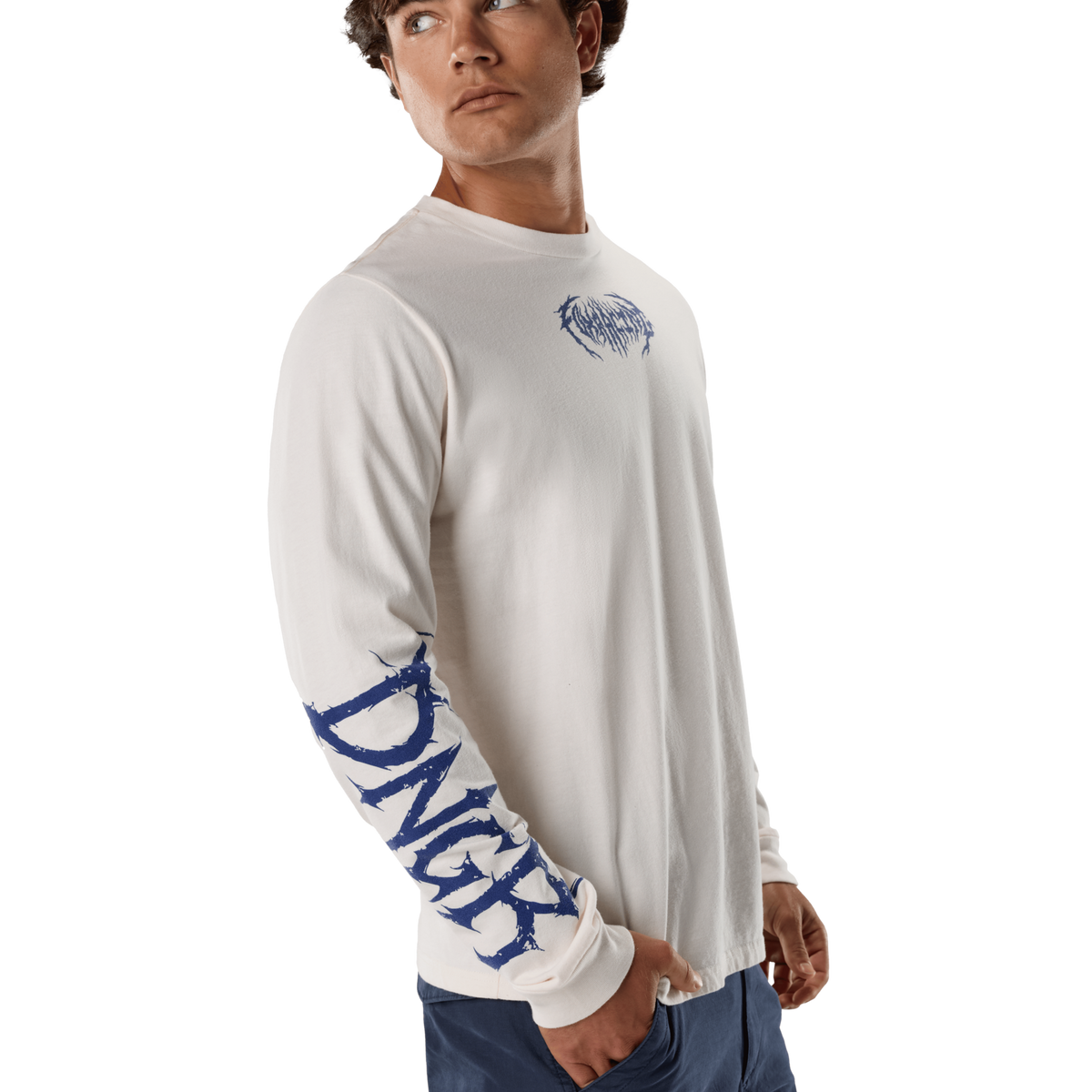 Fox Racing Dngr 195 Original Ls Tee in BEIGE