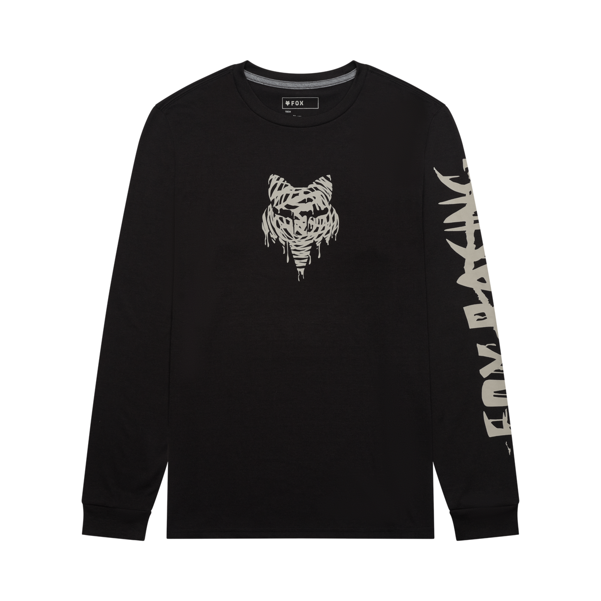 Fox Racing Roughcut Dri-Release Md Ls Tee in SCHWARZ