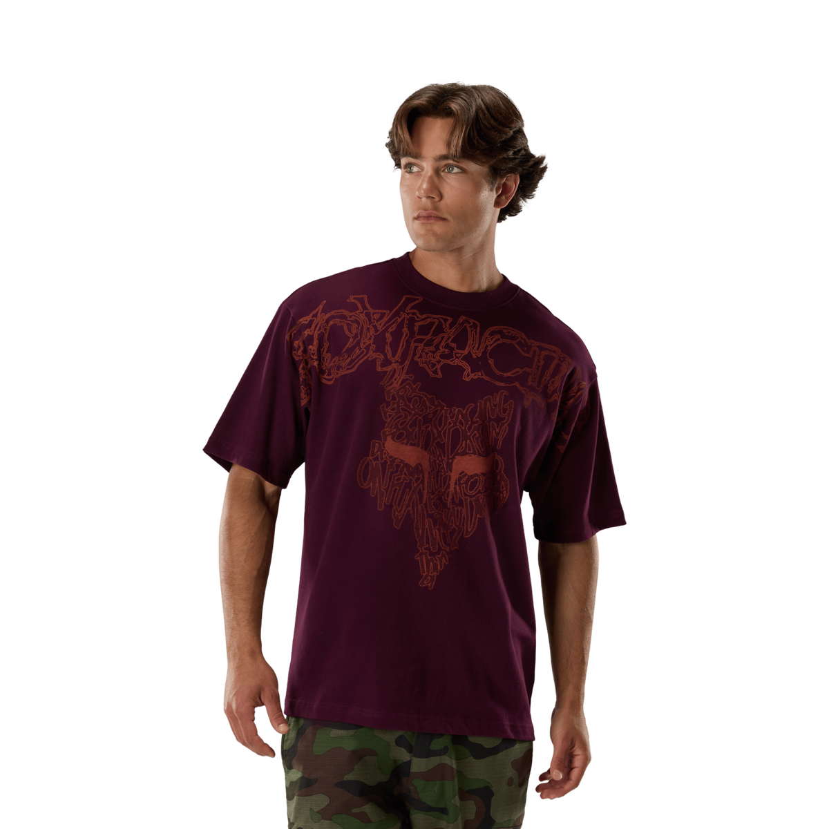 Fox Racing Abyss Heavyweight Ss Tee in VIOLETT