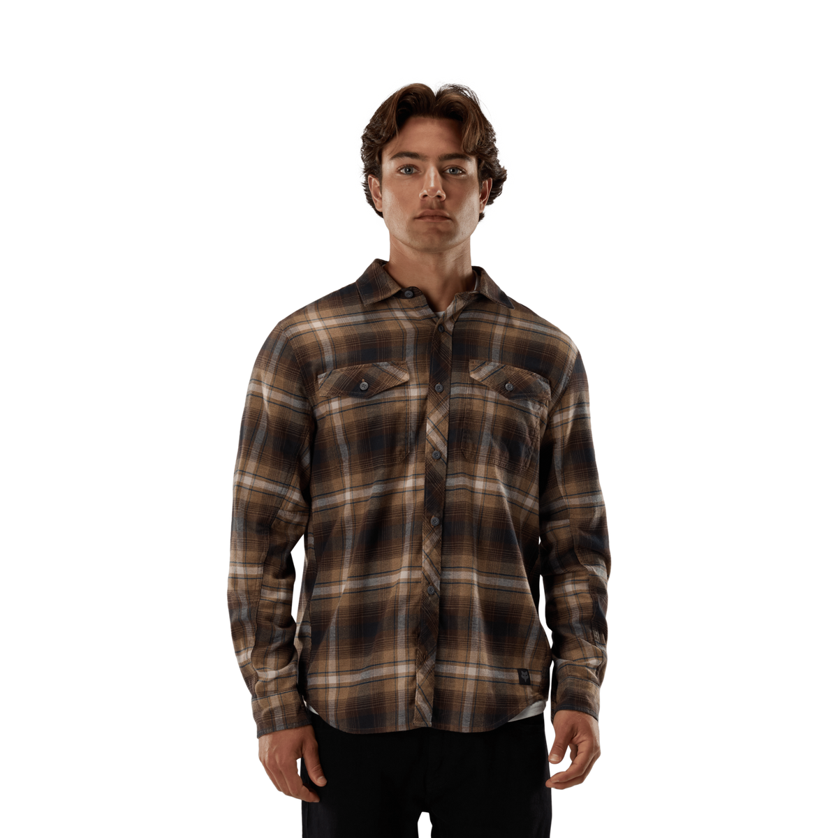 Fox Racing Survivalist Stretch Flannel Ls in BRAUN