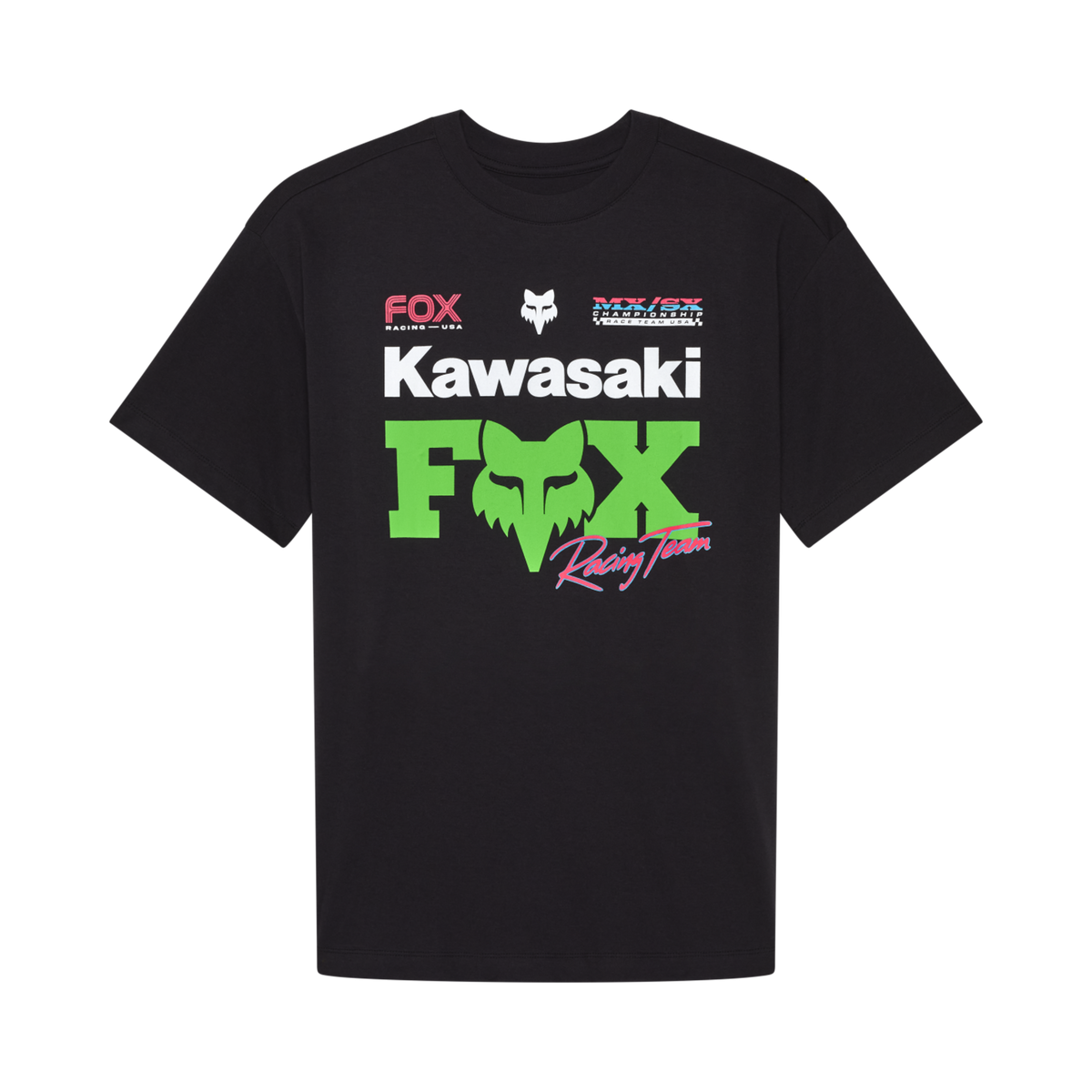 Fox Racing W Fox X Kawi Oversized SS Tee in SCHWARZ