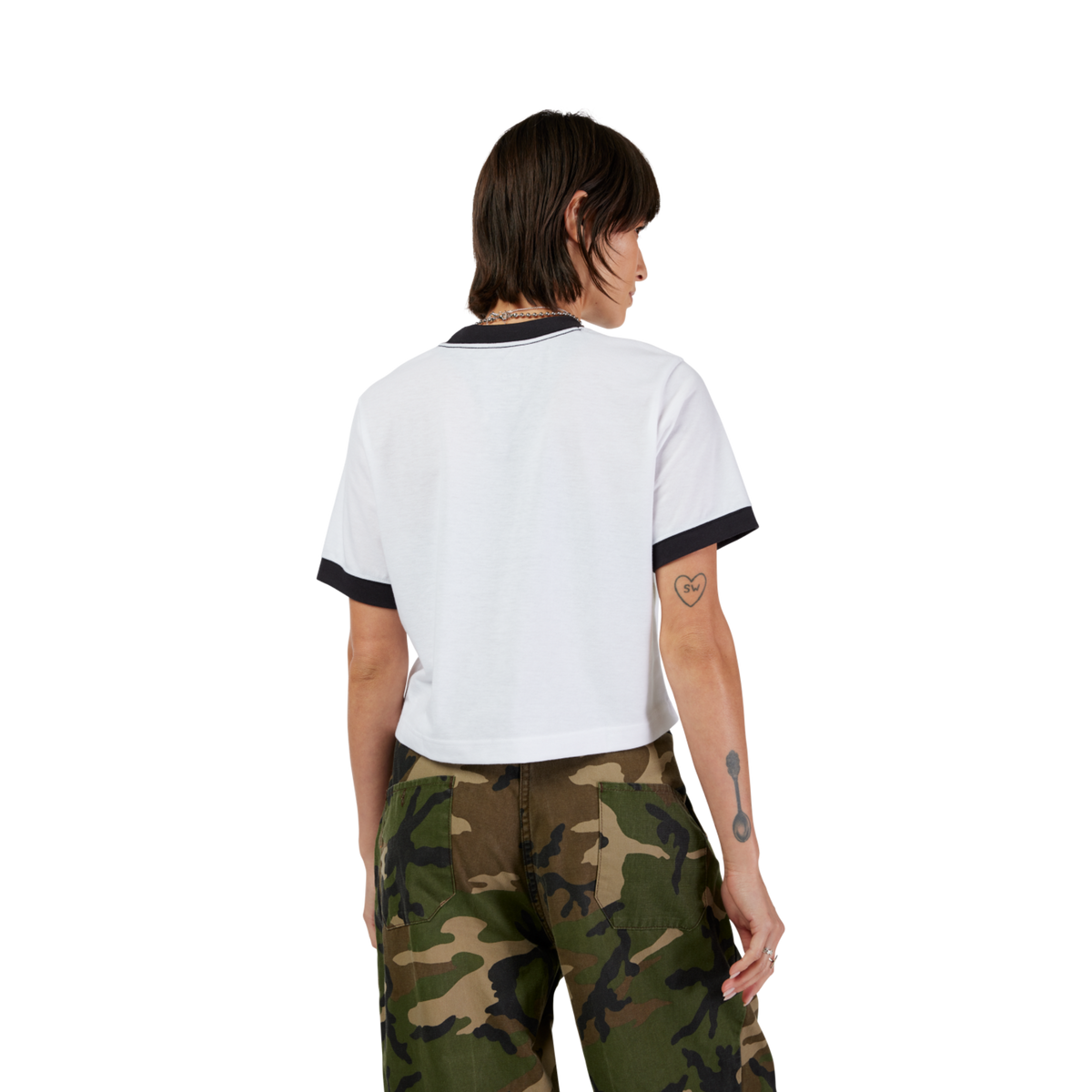 Fox Racing W Circa 74 Ringer SS Tee in WEISS